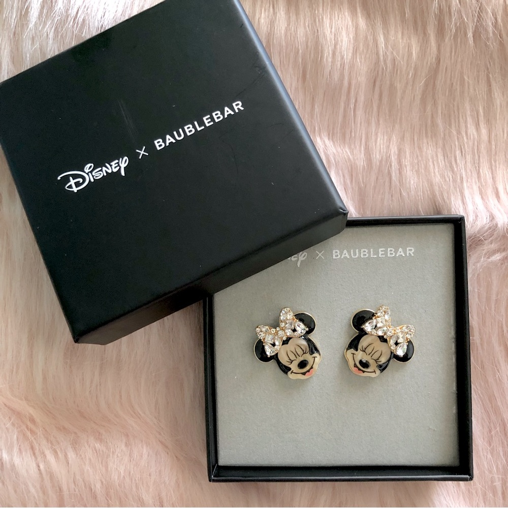 Baublebar x Disney Minnie Mouse with Jeweled Bow Statement Studs
